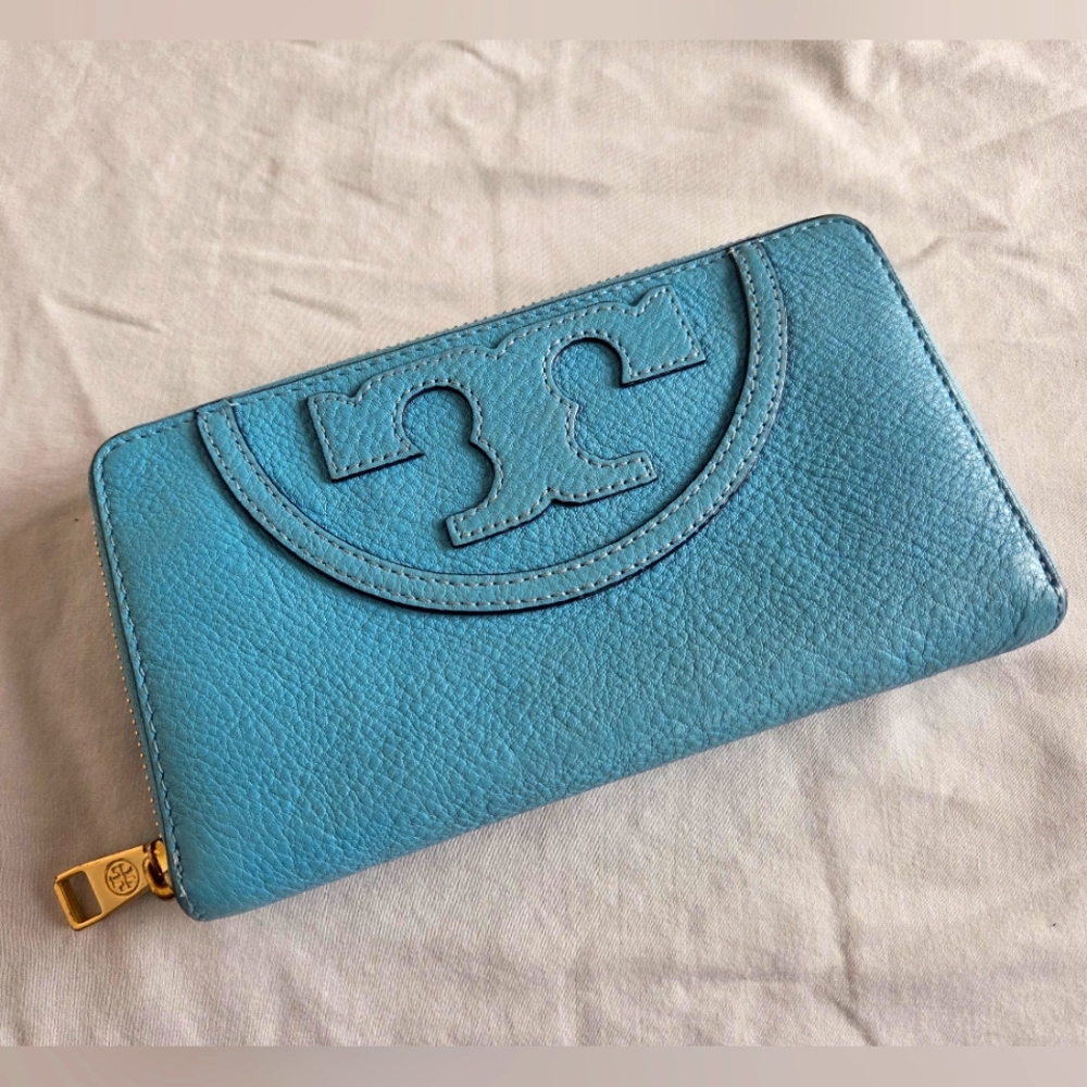 Tory Burch Juniper Blue Continental Wallet
